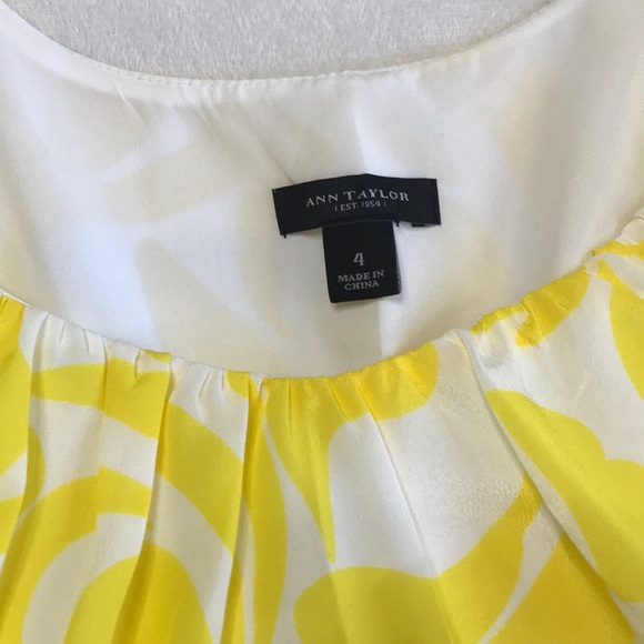 Ann Taylor Yellow and White Printed Maxi Dress - Picture 7 of 8